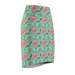 Art Nouveau Inspired Slim Fit Skirt