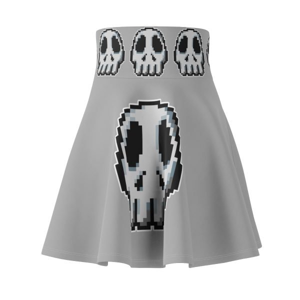 Playful Pixel Art Skull Skater Skirt! - Image 3
