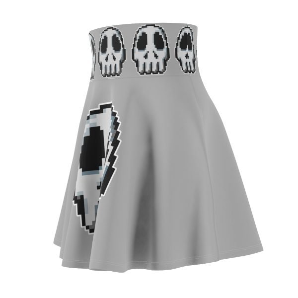 Playful Pixel Art Skull Skater Skirt! - Image 4