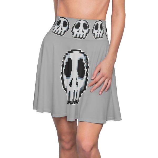 Playful Pixel Art Skull Skater Skirt! - Image 6