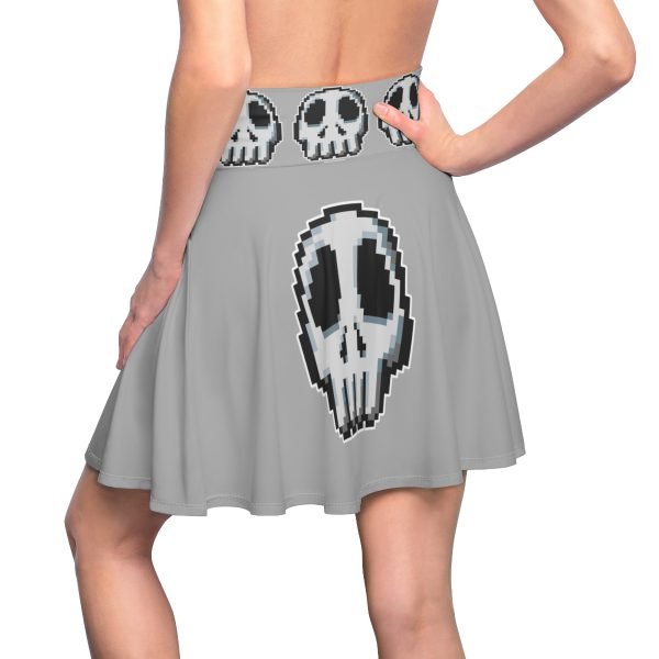 Playful Pixel Art Skull Skater Skirt!