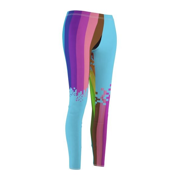 Geeks women's Casual Leggings with pixel evolution to voxel - Image 4