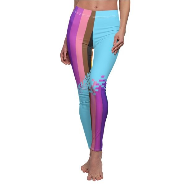 Geeks women's Casual Leggings with pixel evolution to voxel - Image 6