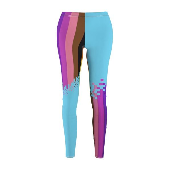 Geeks women's Casual Leggings with pixel evolution to voxel - Image 2