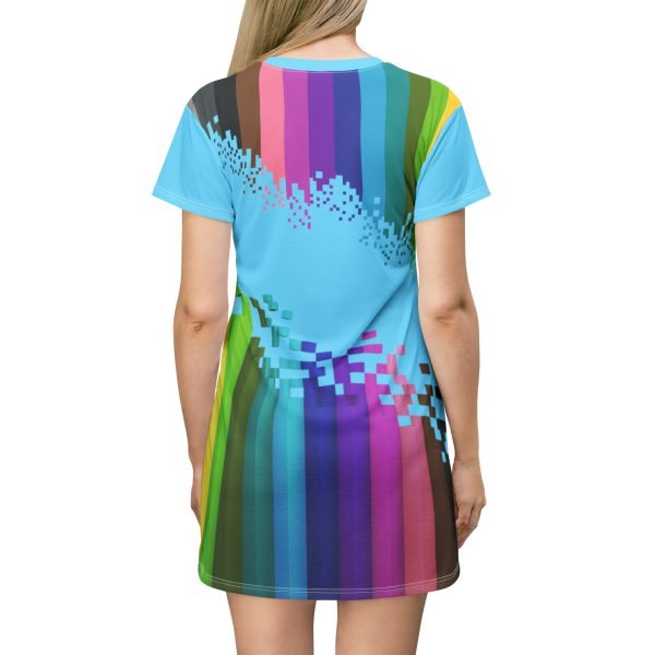 Pixel and Voxel Art Rainbow Mini Dress - Image 3