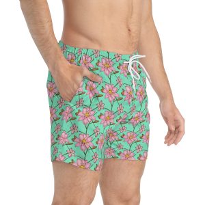 Men's Swimsuit Trunks - Pink Lily Edition
