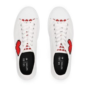 Pixel Heart Sneakers - delightful fusion of style and nostalgia