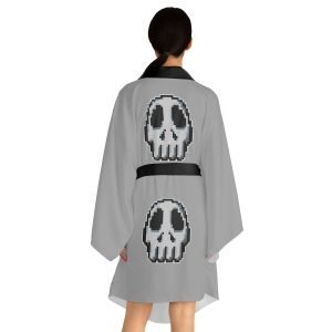 Pixel Art Funny Skull Kimono