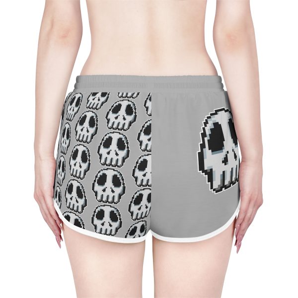 Retro Gaming-Inspired Funny Pixel Art Skull Shorts - Image 11