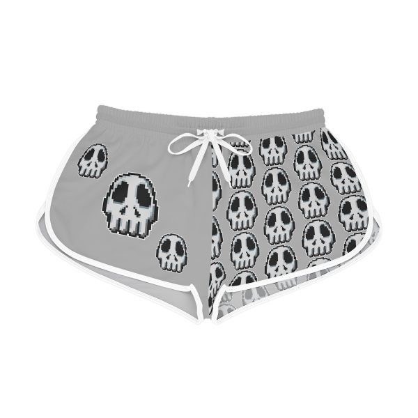 Retro Gaming-Inspired Funny Pixel Art Skull Shorts - Image 8