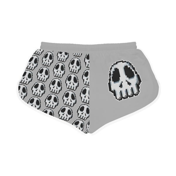 Retro Gaming-Inspired Funny Pixel Art Skull Shorts - Image 16