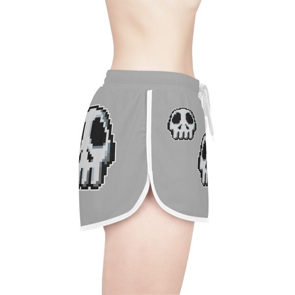 Retro Gaming-Inspired Funny Pixel Art Skull Shorts - Image 19