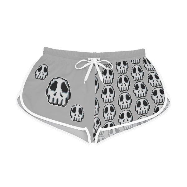 Retro Gaming-Inspired Funny Pixel Art Skull Shorts - Image 22