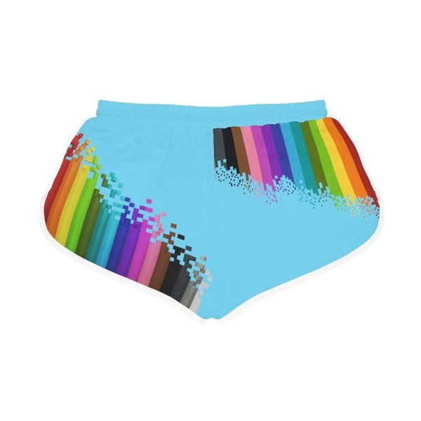 Comfortable Shorts with 16-Color Rainbow Pixel and Voxel Art - Image 3