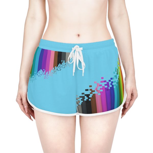 Comfortable Shorts with 16-Color Rainbow Pixel and Voxel Art - Image 4