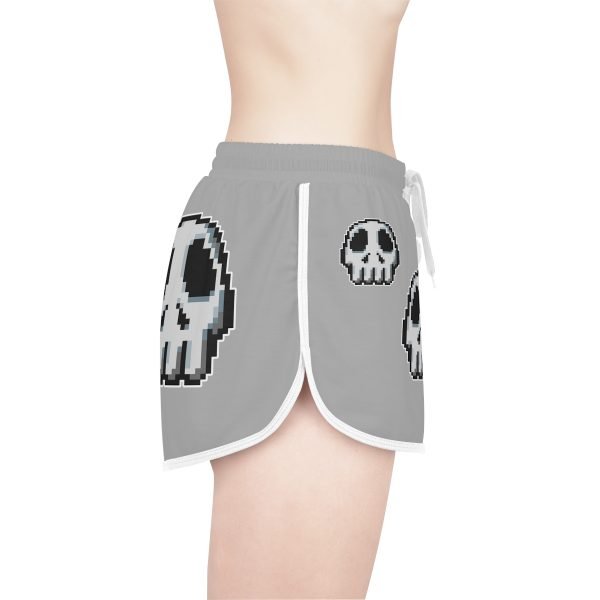 Retro Gaming-Inspired Funny Pixel Art Skull Shorts - Image 33