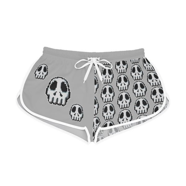 Retro Gaming-Inspired Funny Pixel Art Skull Shorts - Image 29