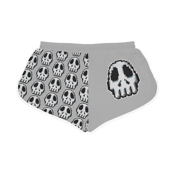 Retro Gaming-Inspired Funny Pixel Art Skull Shorts - Image 37