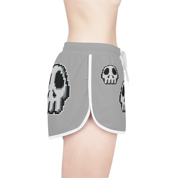 Retro Gaming-Inspired Funny Pixel Art Skull Shorts - Image 40
