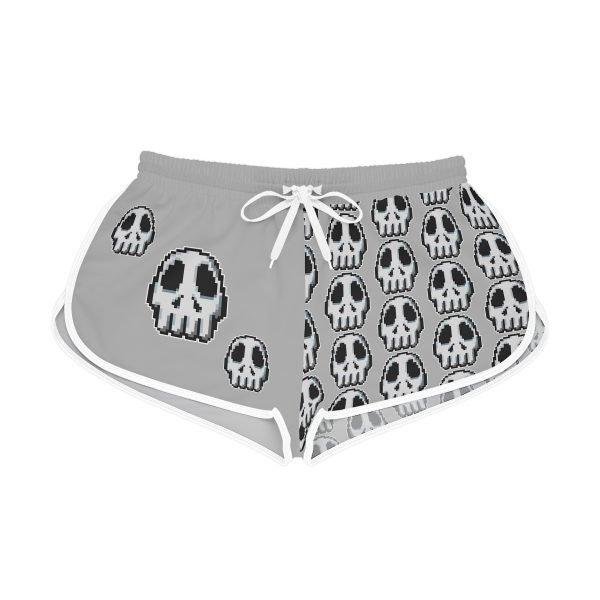 Retro Gaming-Inspired Funny Pixel Art Skull Shorts - Image 36