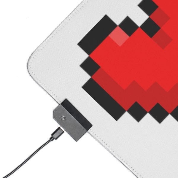 RGB-Lit Mouse Mat with Pixel Art Video Game Life Bar - Image 4