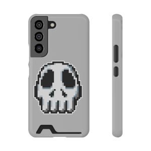 Funny Pixel Skull Phone Case