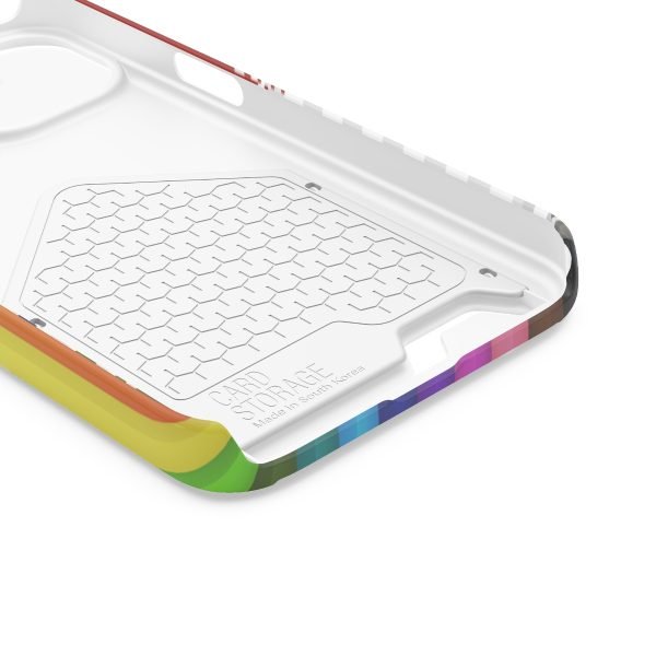 Pixel and voxel art iPhone Case With Card Holder - Image 4