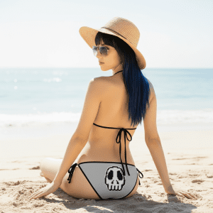 Pixel Art Funny Skull Bikini