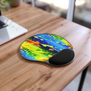 Ergonomic Mouse Pad with a unique dripping paint design