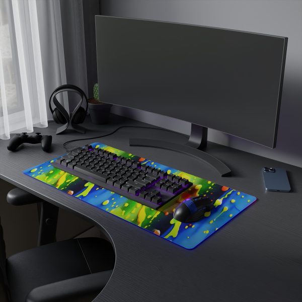 Dripping Paint Splatter RGB Gaming Mouse Pad - artistry meets precision - Image 6