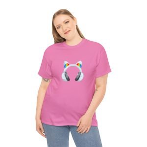 Cat Ears Gamer Headphones T-Shirt -Gaming Meets Style