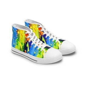 High Top Splash Paint Sneakers - Art power