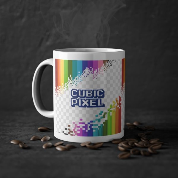 Pixel and voxel art Ceramic Mug for your nerdy coffee break - Image 7