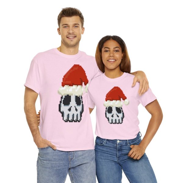 Pixel Art Santa Skull T-Shirt - Image 8