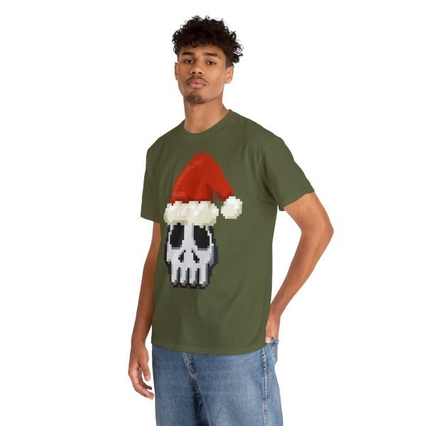 Pixel Art Santa Skull T-Shirt - Image 4