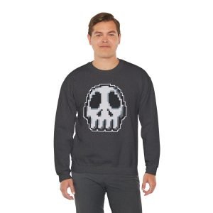 Pixel Art Skull Sweater