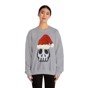 Pixel Art Santa Skull Sweater
