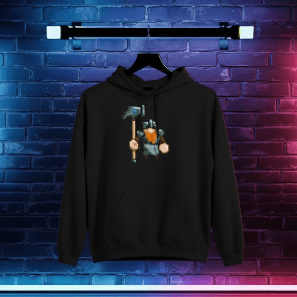 Pixel Art Dwarf Hoodie - My hammer! - Image 4