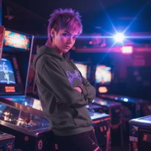 Purple Joypad Pixel Art Hoodie