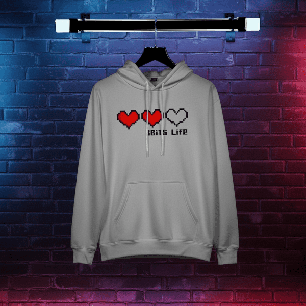 Hearts Pixel Art Life Bar Hoodie - Image 4