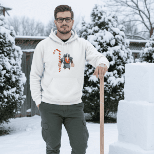 Pixel Art Candy Cane Dwarf Hoodie