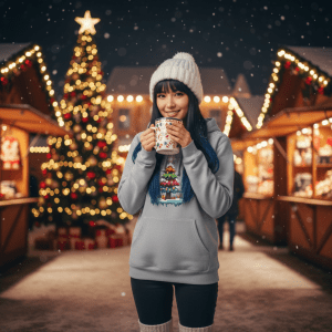 Pixel Art Christmas Tree Hoodie